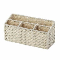 ちどり産業 リモコンスタンド リモコンラック&ペン立て ペーパー 幅26×奥行10×高さ12cm 小物収納 ベージュ ベージュ ※2個以上から注文可能(販売価格は1個単位の価格)