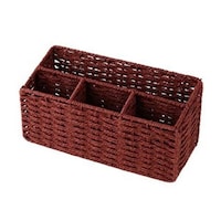 ちどり産業 リモコンスタンド リモコンラック&ペン立て ペーパー 幅26×奥行10×高さ12cm 小物収納 レッド レッド ※2個以上から注文可能(販売価格は1個単位の価格)