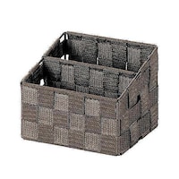 ちどり産業 リモコンスタンド リモコンラック&ペン立て 幅16×奥行14×高さ12cm 小物入れ ブラウン ※4個以上から注文可能(販売価格は1個単位の価格)