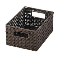 ちどり産業 収納ボックス 紙製 1/4サイズ 幅18×奥行26×高さ10cm カラーボックス インナーボックス 収納ケース ブラウン ※3個以上から注文可能(販売価格は1個単位の価格)