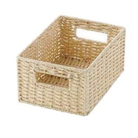 ちどり産業 収納ボックス 紙製 1/4サイズ 幅18×奥行26×高さ10cm カラーボックス インナーボックス 収納ケース ベージュ ※3個以上から注文可能(販売価格は1個単位の価格)