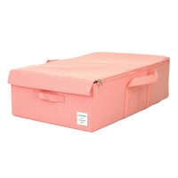 東洋ケース 収納ボックス ストレリアナチュレ ベッド下 幅39×奥行60×高さ18cm 布 折りたたみ ピンク ※2個以上から注文可能(販売価格は1個単位の価格)