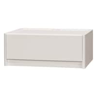 JEJアステージ 収納ケース 1段 前開き 引き出し 白 完成品 日本製