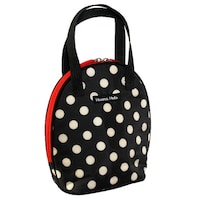 HALKARIN’S 哺乳瓶 ケース マグポーチ ハンナフラ 保冷 保温 バッグ ポルカブラック ※2個以上から注文可能(販売価格は1個単位の価格)