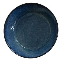 アイトー プレート 21cm ナチュラルカラー 磁器 美濃焼 ネイビー ※5個以上から注文可能(販売価格は1個単位の価格)