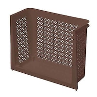 サンコープラスチック ラック 幅46×奥行19×高さ33cm ラコン 積重ねラック ハーフ 深型 ホワイト ブラウン ※3個以上から注文可能(販売価格は1個単位の価格)