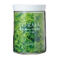 アスベル 保存容器 フォルマ 密閉ガラスポット 1100ml ガラス製 MG1100 ホワイト ※4個以上から注文可能(販売価格は1個単位の価格)