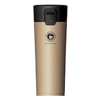 アスベル 水筒 480ml ステンレス ワンタッチ 真空断熱携帯タンブラー コーヒー シャンパンゴールド ※2個以上から注文可能(販売価格は1個単位の価格)