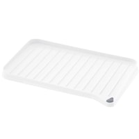 リッチェル 水切りトレー シェリー 排水トレー S 止め栓付き ホワイト ※3個以上から注文可能(販売価格は1個単位の価格)