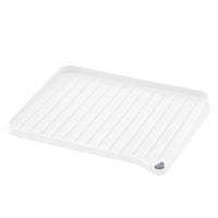 リッチェル 水切りトレー シェリー 排水トレー L 止め栓付き ホワイト ※3個以上から注文可能(販売価格は1個単位の価格)