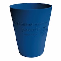 八幡化成 ゴミ箱 ポエジー 5L フタなし 丸型 ネイビー ※3個以上から注文可能(販売価格は1個単位の価格)