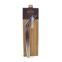 グローバルアロー ストロー ステンレス 3本入り ロッコ ROCCO シルバー ※3個以上から注文可能(販売価格は1個単位の価格)