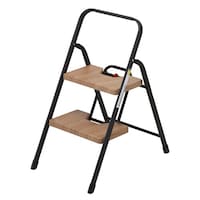 シービージャパン 脚立 2段 折りたたみ おしゃれ 軽量 木目調 フォールディングステップ