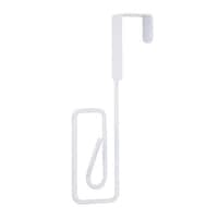 東洋ケース ドアフック ロング フレーモ ウズ ハングフック スチール製 ホワイト ※3個以上から注文可能(販売価格は1個単位の価格)