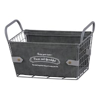 アビテ 収納ボックス ルメナージュ バスケット S グレー ※2個以上から注文可能(販売価格は1個単位の価格)