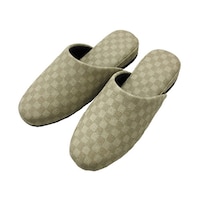 スリッパ FeelFoot チェッカー M ベージュ ベージュ ※2個以上から注文可能(販売価格は1個単位の価格)