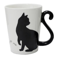 マグカップ 300ml 黒猫 磁器製 食器 オス オス ※3個以上から注文可能(販売価格は1個単位の価格)