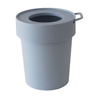 八幡化成 ゴミ箱 5L タップトラッシュ 袋が見えない 壁掛け スタッキング スモーキーブルー ※3個以上から注文可能(販売価格は1個単位の価格)