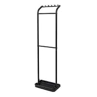 平安伸銅 傘立て アンブレラハンガー マット かさスタンド スチール製 ブラック