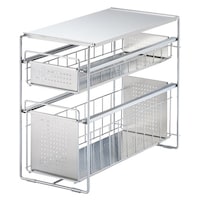 EAトCO シンク下収納 シンク下スライド収納 2段 幅20cm