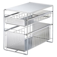 EAトCO シンク下収納 シンク下スライド収納 2段 幅25cm