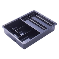 下村企販 カトラリーケース スライド式整理トレー ブラック ※3個以上から注文可能(販売価格は1個単位の価格)