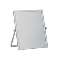 ミラー 高さ19.5cm 卓上 角度調節 スタンドミラー アルミミラー 鏡 かがみ 化粧鏡 ※3個以上から注文可能(販売価格は1個単位の価格)