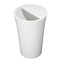 新輝合成 ゴミ箱 7.3L 丸型 ふた付き ユニード カクス ホワイト ※4個以上から注文可能(販売価格は1個単位の価格)