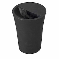 新輝合成 ゴミ箱 7.3L 丸型 ふた付き ユニード カクス ブラック ※4個以上から注文可能(販売価格は1個単位の価格)