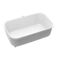 オーエ 洗い桶 スリット付き コンパクトサイズ スマートホーム2 ホワイト ※3個以上から注文可能(販売価格は1個単位の価格)