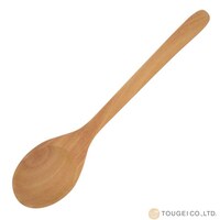 籐芸 スプーン WOODN 20cm L 天然木 木製 ※4個以上から注文可能(販売価格は1個単位の価格)
