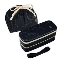 オーエスケー お弁当箱 ランチボックス 2段 640ml ランチバッグ 箸付き ランチ巾着 大人 和音 ※2個以上から注文可能(販売価格は1個単位の価格)