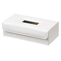 ちどり産業 ティッシュケース レザー 合皮 開閉 おしゃれ アイボリー ※2個以上から注文可能(販売価格は1個単位の価格)