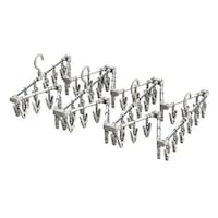 東和産業 洗濯ハンガー 60ピンチ 伸縮アルミ角ハンガーワイド 伸縮 折り畳み スライド ピンチハンガー アルミ ※2個以上から注文可能(販売価格は1個単位の価格)