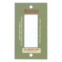 キーストーン スイッチカバー 3口 3穴 スイッチプレート コンセントカバー マーキュリー カーキ ※5個以上から注文可能(販売価格は1個単位の価格)