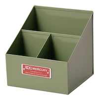 キーストーン リモコンスタンド 幅12.3×奥行13.2×高13cm 小物収納 マーキュリー 卓上 カーキ ※2個以上から注文可能(販売価格は1個単位の価格)