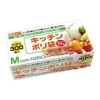 ハウスホールド 保存袋 キッチンポリ袋 M 300枚入 半透明 ※6個以上から注文可能(販売価格は1個単位の価格)