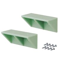 平安伸銅 シェルフサポート 棚受 同色2個入り LABRICO ラブリコ DIY パーツ 棚 ラック グリーン ※3個以上から注文可能(販売価格は1個単位の価格)