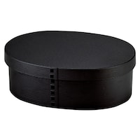 HAKOYA お弁当箱 1段 曲げわっぱ レンジ対応 500ml モノトーン曲げわっぱ マットブラック ※2個以上から注文可能(販売価格は1個単位の価格)