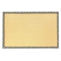 ティーマット 30×21cm ランチョンマット 畳と暮らす 畳 プレイスマット プラスチック 日本製 ライトイエロー ※2個以上から注文可能(販売価格は1個単位の価格)