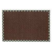 ティーマット 30×21cm ランチョンマット 畳と暮らす 畳 プレイスマット プラスチック 日本製 ブラウン ※2個以上から注文可能(販売価格は1個単位の価格)
