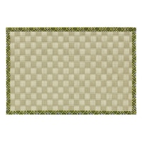 ティーマット 30×21cm ランチョンマット 畳と暮らす 畳 プレイスマット プラスチック 日本製 市松グリーン ※2個以上から注文可能(販売価格は1個単位の価格)