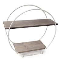 キーストーン ラック ワイヤー ラウンド テーブルラック インテリア 小物置き ホワイト