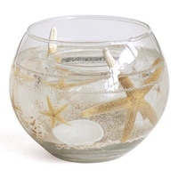 キーストーン キャンドルホルダー ジェル アクアリウム ガラス ナチュラル ※2個以上から注文可能(販売価格は1個単位の価格)