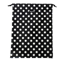 HALKARIN’S 巾着袋 L 消臭 抗菌 大 体操着入れ お着替え ハンナフラ HannaHula ポルカブラック ※3個以上から注文可能(販売価格は1個単位の価格)