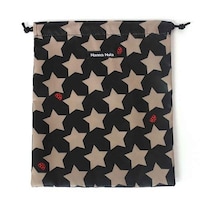 HALKARIN’S 巾着袋 M 消臭 抗菌 大 体操着入れ お着替え ハンナフラ HannaHula ロックスターブラック ※3個以上から注文可能(販売価格は1個単位の価格)