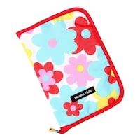 HALKARIN’S 母子手帳ケース L ポケット ハンナフラ 大容量 収納 マルチケース ポップフラワー ※2個以上から注文可能(販売価格は1個単位の価格)