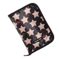 HALKARIN’S 母子手帳ケース L ポケット ハンナフラ 大容量 収納 マルチケース ロックスターブラック ※2個以上から注文可能(販売価格は1個単位の価格)