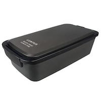 アスベル お弁当箱 1段 800ml 抗菌 ランタス 箸 バッグ付き ブラック ※3個以上から注文可能(販売価格は1個単位の価格)