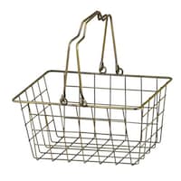 アビテ ワイヤーバスケット S 幅23×奥行17×高さ12cm ブロンズ ブロンズ ※2個以上から注文可能(販売価格は1個単位の価格)